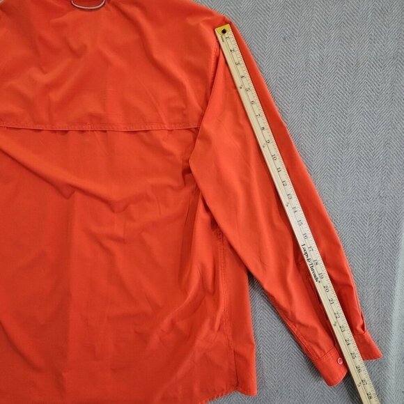 Ocean & Coast Long Sleeve Fishing Shirt Men's XL Orange Activewear Vented EUC LN - Picture 13 of 15